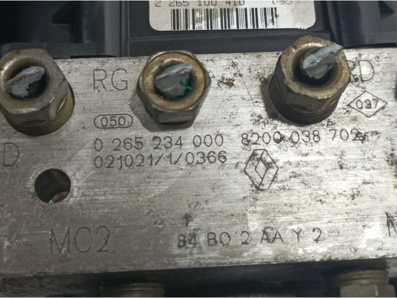 Recambio de abs para renault megane ii berlina 5p authentique referencia OEM IAM 8200038702 0265234000 BOSCH