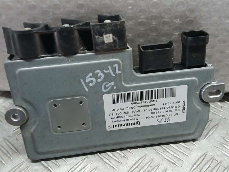 Recambio de centralita start / stop para peugeot 5008 gt line referencia OEM IAM 9802096780 DMTCCEM01 CONTINENTAL