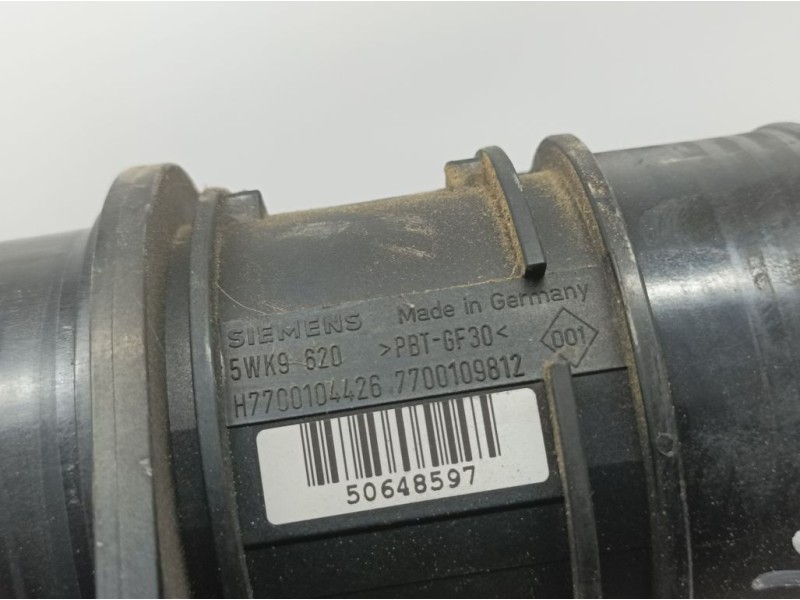 Recambio de caudalimetro para renault scenic ii authentique referencia OEM IAM 7700104426 5WK9620 SIEMENS