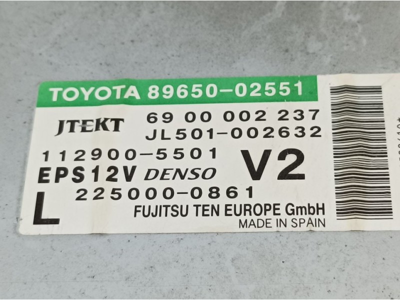 Recambio de centralita direccion para toyota auris edition referencia OEM IAM 8965002551 6900002237 JTEKT