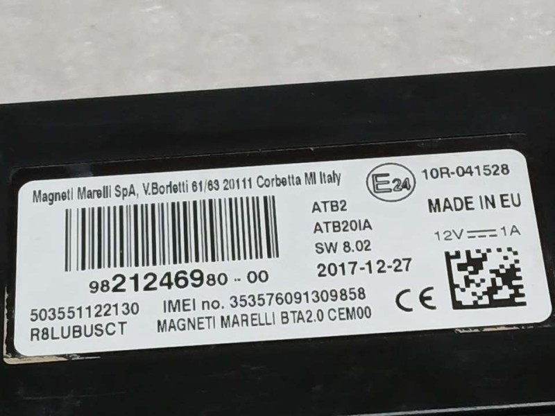 Recambio de modulo electronico para peugeot 5008 gt line referencia OEM IAM 9821246980 50355112213 MAGNETI MARELLI
