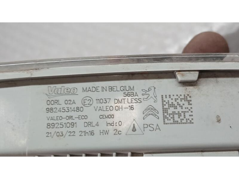 Recambio de piloto delantero izquierdo para peugeot traveller autobús (v_) 2.0 bluehdi 145 referencia OEM IAM 9824531480 VALEO L