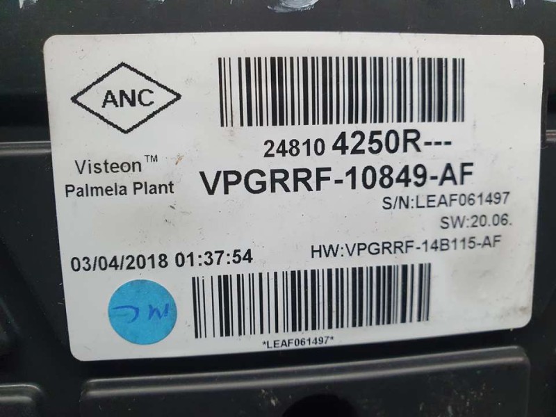 Recambio de cuadro instrumentos para renault clio iv business referencia OEM IAM 248104250R VPGRRF10849AF 