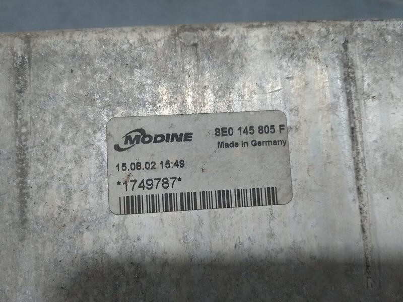 Recambio de intercooler para audi a6 berlina (4b2) 1.9 tdi referencia OEM IAM 8E0145805f 1749787 Modine