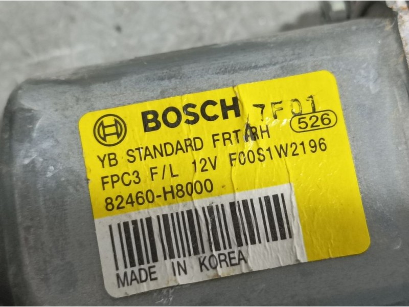 Recambio de elevalunas delantero derecho para kia rio (yb) attract referencia OEM IAM 82460H8000 F00S1W2196 ELÉCTRICO 2 PINS