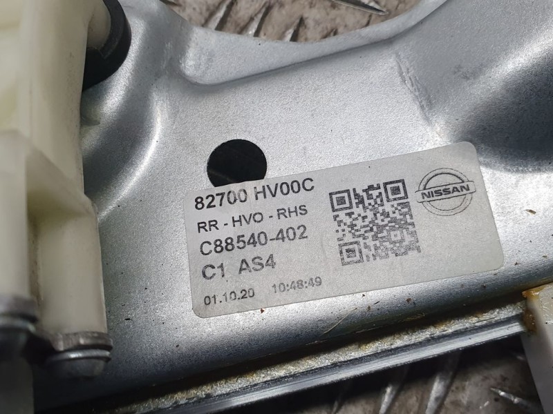 Recambio de elevalunas trasero derecho para nissan qashqai (j11) acenta referencia OEM IAM 82700HV00C C88540402 ELECTRICO