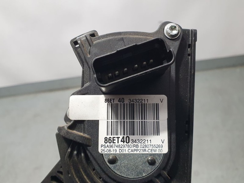 Recambio de potenciometro pedal para citroën jumpy furgon control m referencia OEM IAM 9674829780 86ET403132211 