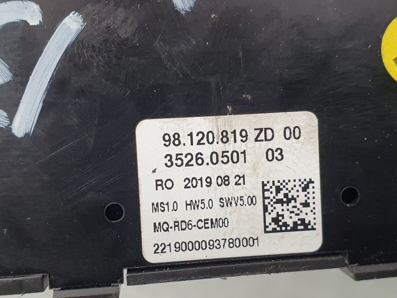 Recambio de mando radio para citroën jumpy furgon control m referencia OEM IAM 98120819ZD 3526050103 