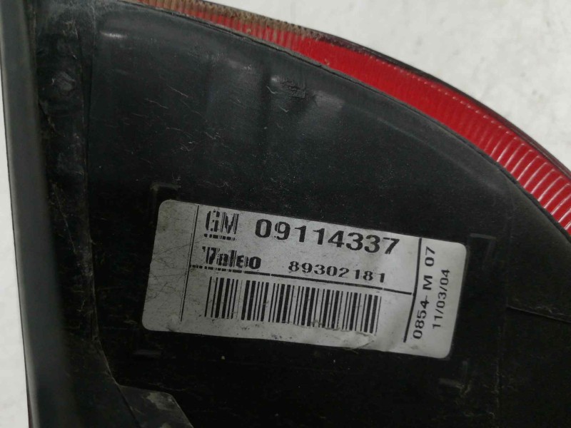 Recambio de piloto trasero derecho para opel corsa c cosmo referencia OEM IAM 09114337 89302181 VALEO