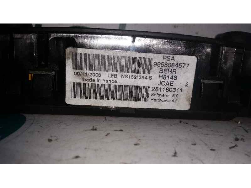 Recambio de mando climatizador para citroën c4 berlina collection referencia OEM IAM H8148 9658084577 BEHR