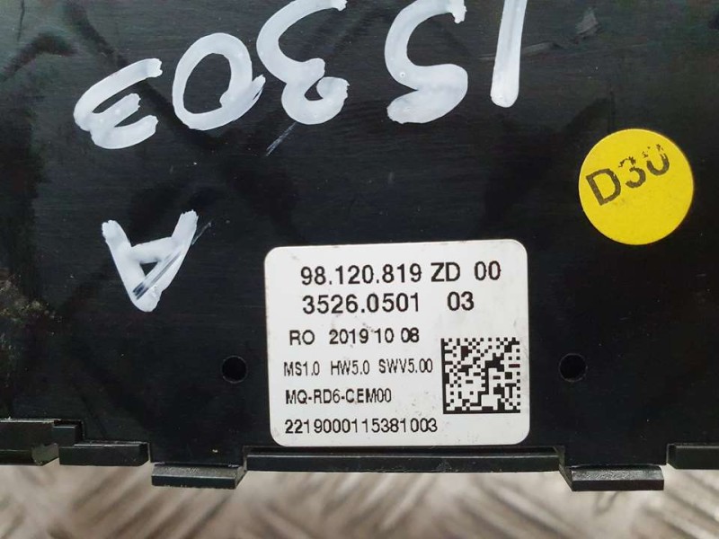 Recambio de mando multifuncion para citroën jumpy furgon control m referencia OEM IAM 98120819ZD 35260501 MANDO RADIO