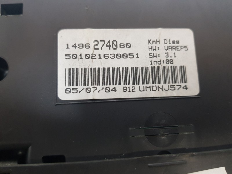 Recambio de cuadro instrumentos para peugeot 807 (eb_) 2.2 hdi referencia OEM IAM 1496274080  