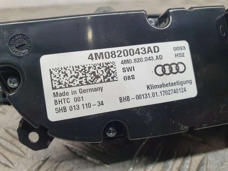 Recambio de mando climatizador para audi q7 (4m) 3.0 tdi quattro referencia OEM IAM 4M0820043AD 5HB01311034 