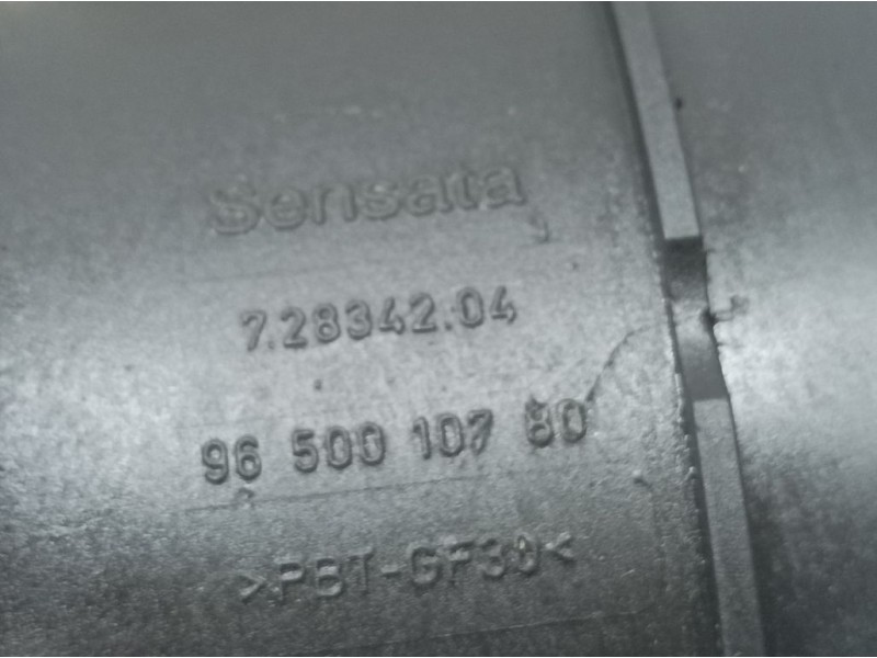 Recambio de caudalimetro para citroën xsara picasso 1.6 hdi 90 sx referencia OEM IAM 9650010780 72834204 SENSATA
