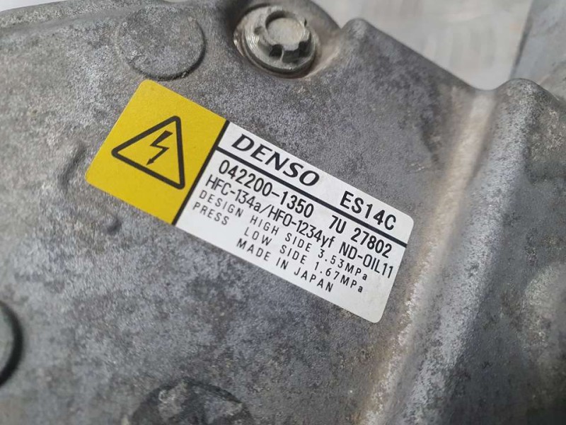 Recambio de compresor aire acondicionado para toyota yaris hsd active referencia OEM IAM 0422001350 ES14C DENSO