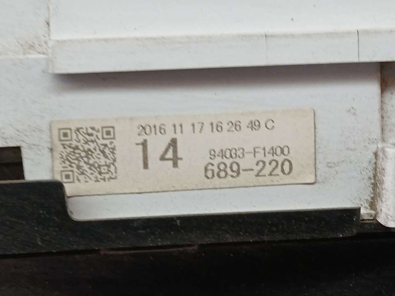 Recambio de cuadro instrumentos para kia sportage edition 7 2wd referencia OEM IAM 94033F1400 689220 