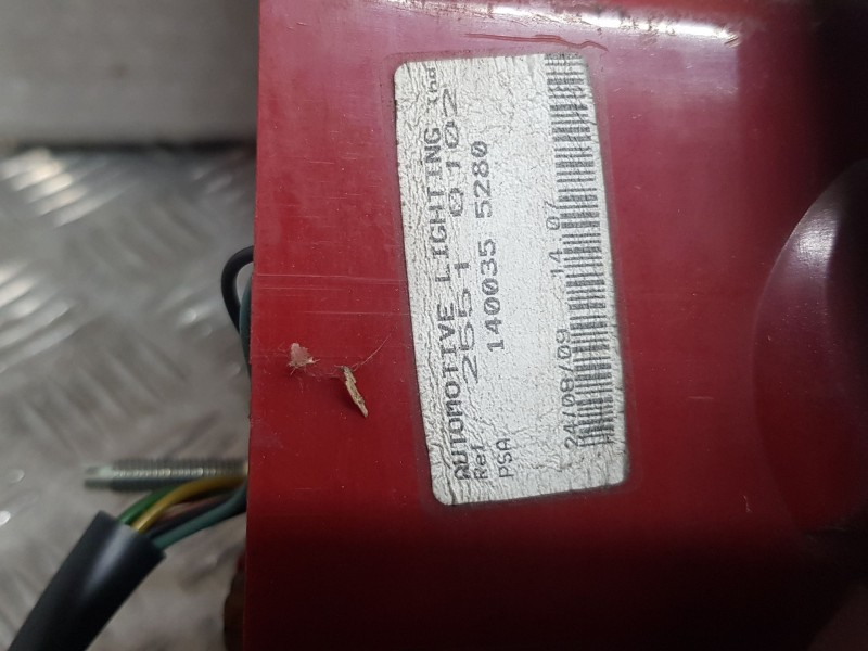 Recambio de piloto trasero izquierdo para peugeot 807 (eb_) 2.2 hdi referencia OEM IAM 1400355280  