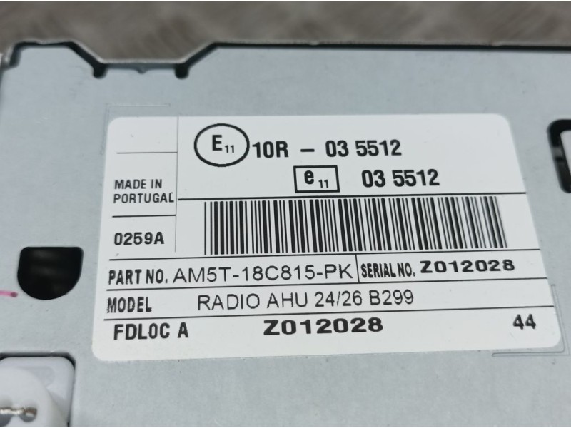 Recambio de modulo electronico para ford fiesta (ccn) trend referencia OEM IAM AM5T18C815PK  SISTEMA AUDIO CD