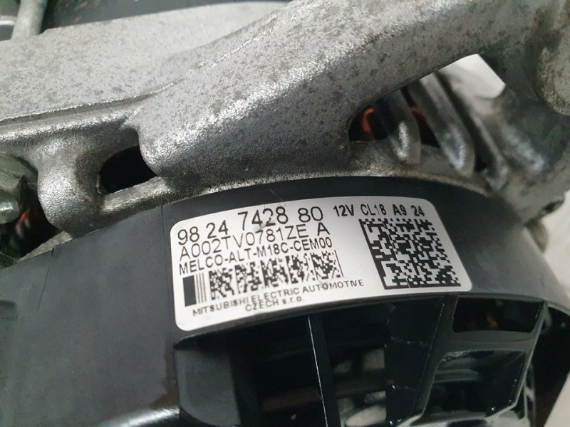 Recambio de alternador para peugeot boxer furgón 330 l1h2 pro bluehdi 130 referencia OEM IAM 9824742880 A002TV0781ZE MITDUBISHI