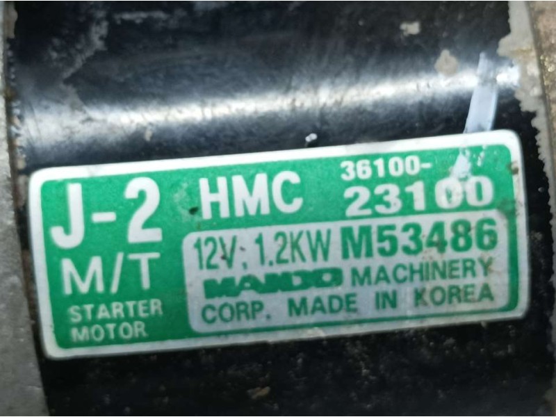 Recambio de motor arranque para hyundai lantra berlina (rd) 1.6 gl referencia OEM IAM 3610023100 M53486 MANDO