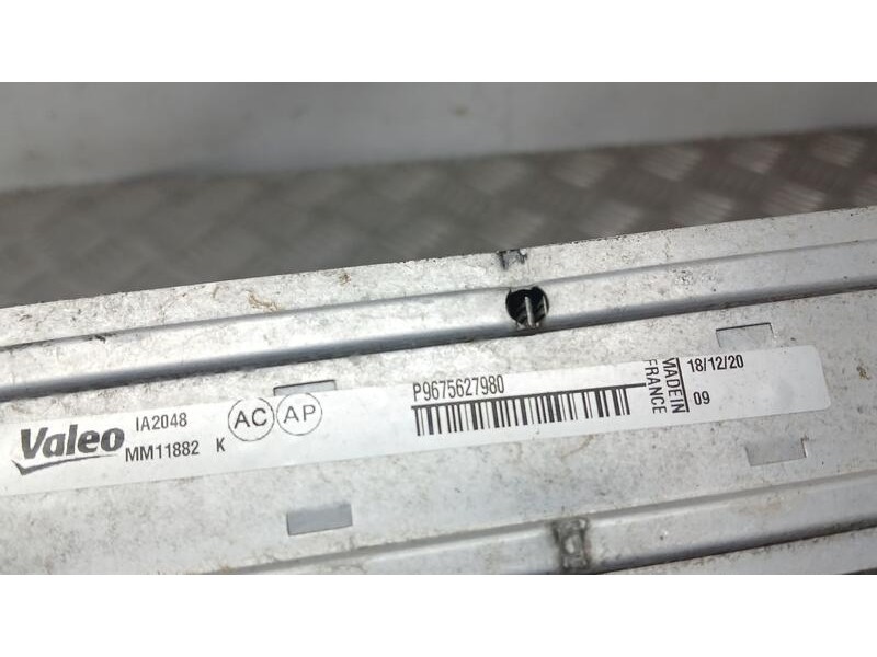 Recambio de intercooler para peugeot rifter 1.5 bluehdi 100 referencia OEM IAM 9675627980 VALEO MM11882