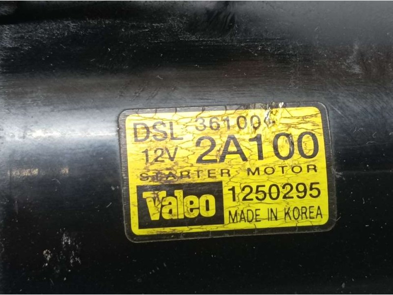 Recambio de motor arranque para kia cee´d active referencia OEM IAM 361002A100 1250295 VALEO