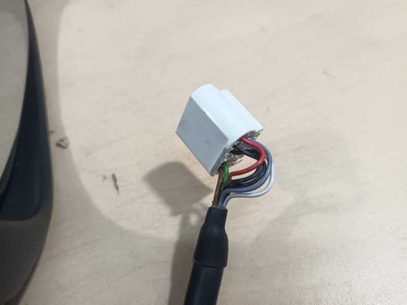 Recambio de retrovisor derecho para toyota yaris hsd active referencia OEM IAM 879100D580 7 CABLES ELECTRICO