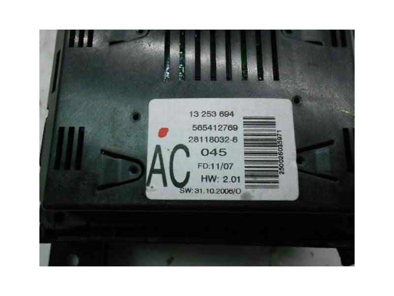 Recambio de mando multifuncion para opel astra h berlina enjoy referencia OEM IAM 13253694  JOHNSON CONTROL