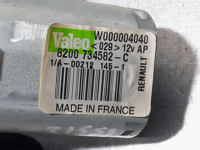 Recambio de motor limpia trasero para dacia duster laureate 4x2 referencia OEM IAM 8200734582C  VALEO