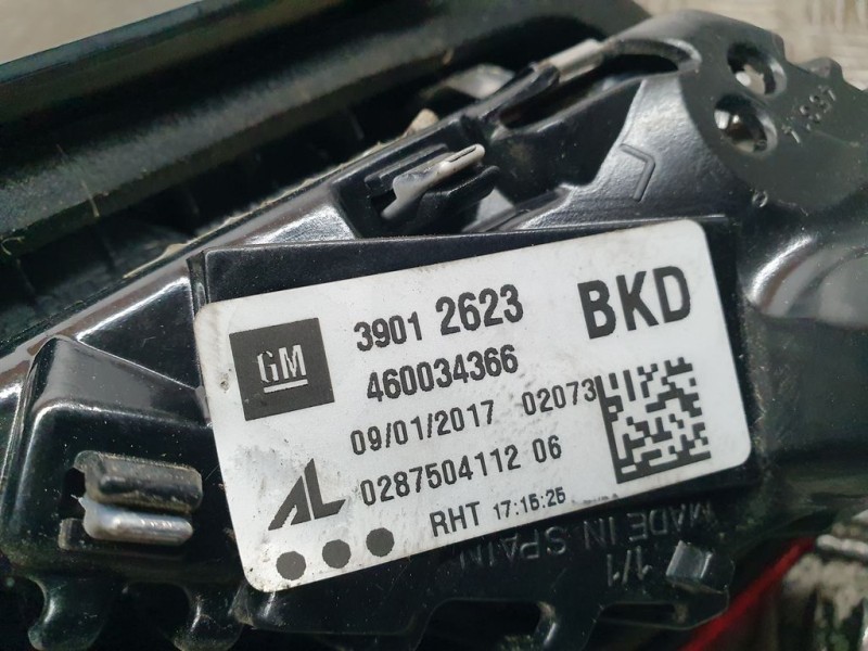 Recambio de piloto trasero izquierdo para opel corsa e selection ecoflex referencia OEM IAM GM39012623 460034366 INTERIOR