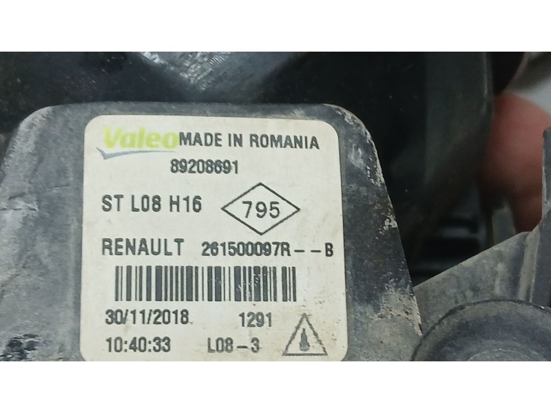 Recambio de faro antiniebla derecho para renault kangoo express (fw0/1_) 1.5 dci 75 (fw07, fw10, fw04) referencia OEM IAM 261500