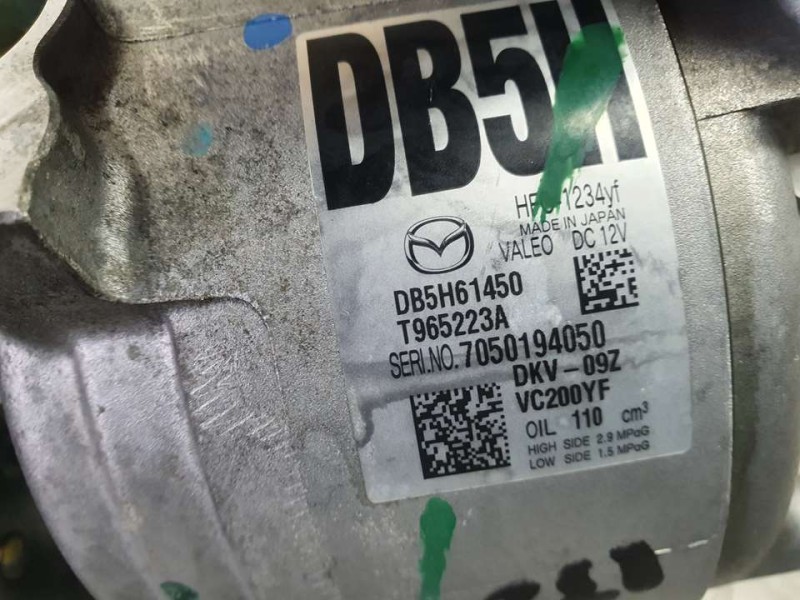 Recambio de compresor aire acondicionado para mazda 2 lim. () luxury referencia OEM IAM DB5H61450 T965223A VALEO
