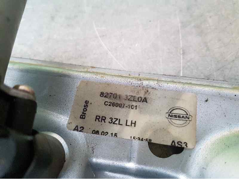 Recambio de elevalunas trasero izquierdo para nissan pulsar (c13) acenta referencia OEM IAM 827013ZL0A 2 PINS ELECTRICO