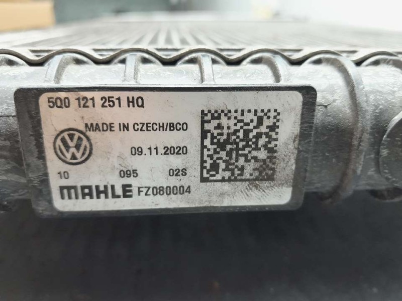 Recambio de radiador agua adicional para volkswagen tiguan advance bmt referencia OEM IAM 5Q0121251H  MAHLE