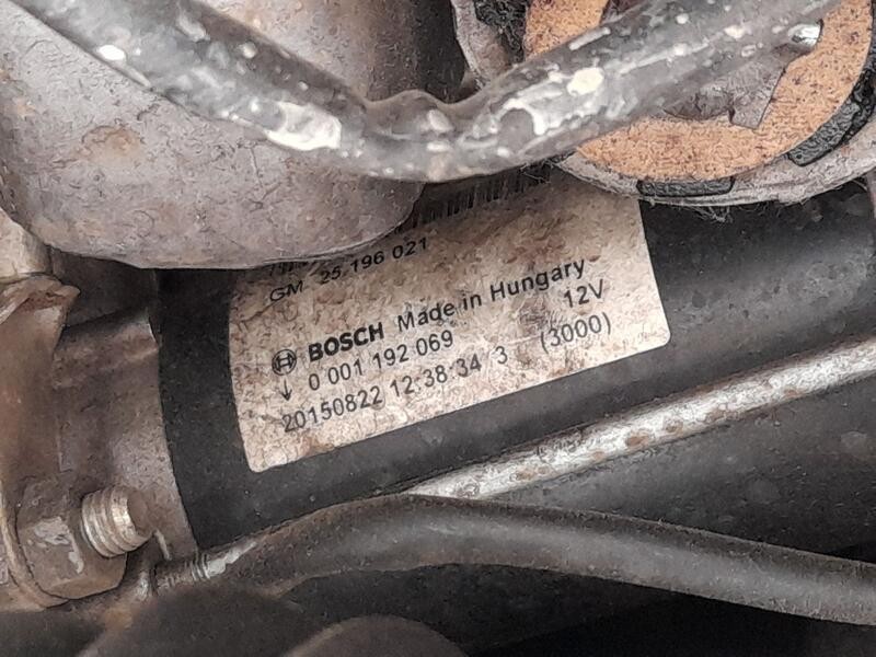 Recambio de motor arranque para opel corsa e (x15) 1.4 (08, 68) referencia OEM IAM 0001192069 BOSCH 