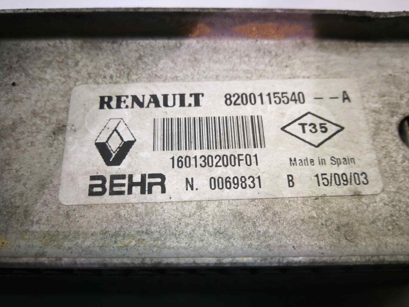 Recambio de intercooler para renault megane ii classic berlina confort dynamique referencia OEM IAM 8200115540  