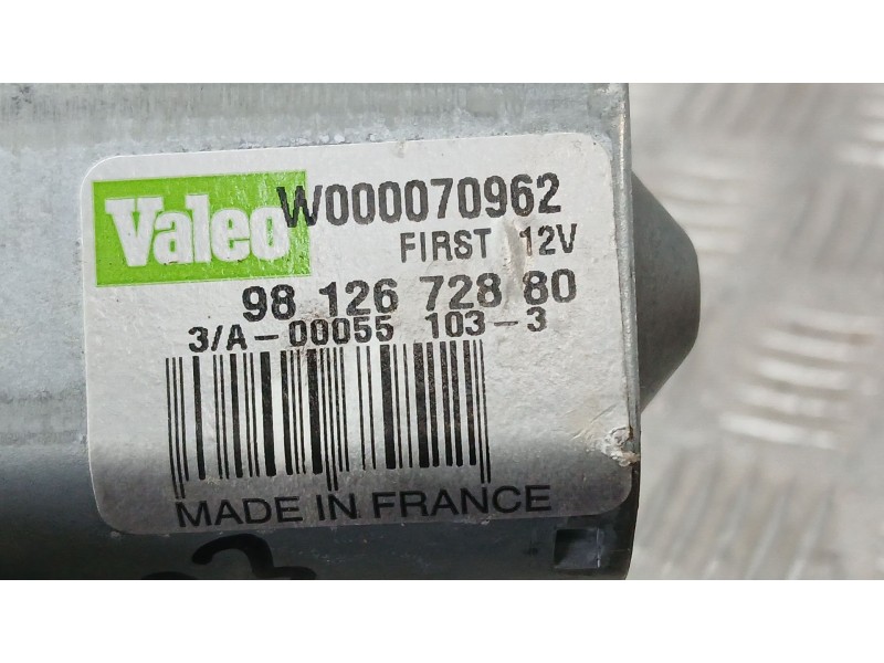 Recambio de motor limpia trasero para opel vivaro c furgoneta (k0) 2.0 referencia OEM IAM 9812672880 VALEO W000070962