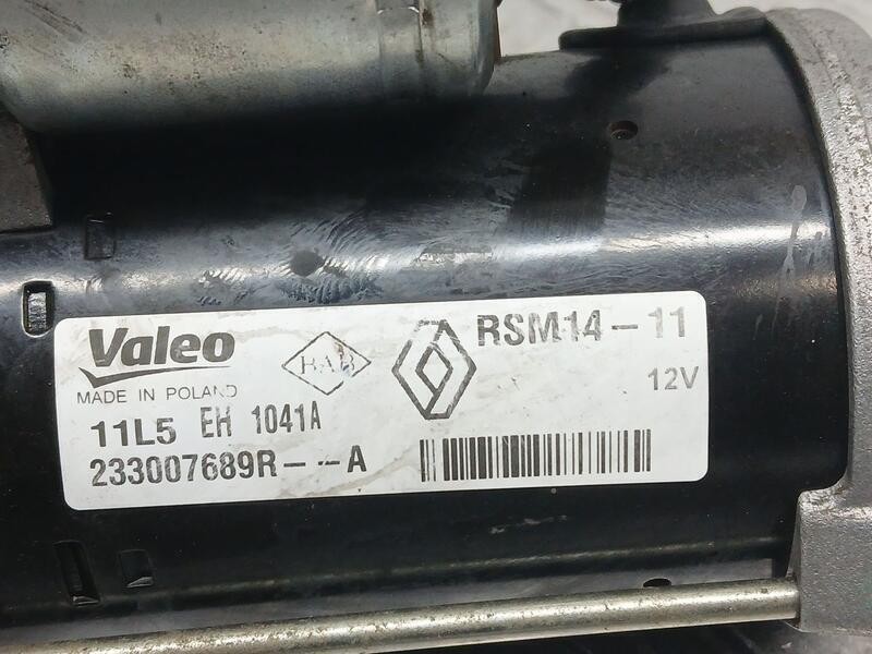 Recambio de motor arranque para renault captur intens referencia OEM IAM 233007689R VALEO RSM1411