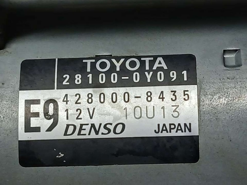 Recambio de motor arranque para toyota yaris active referencia OEM IAM 281000Y091 4280008435 DENSO
