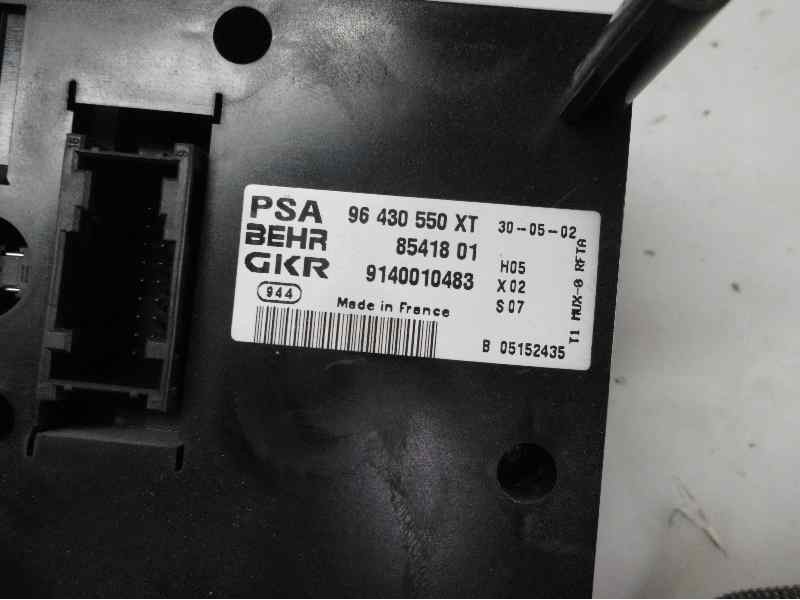 Recambio de mando climatizador para peugeot 206 berlina xs referencia OEM IAM 8541801 96430550XT BEHR