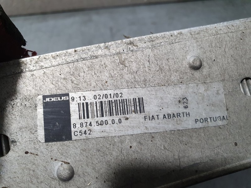 Recambio de intercooler para abarth nuova 500 (150) 595 competizione referencia OEM IAM 887450000  