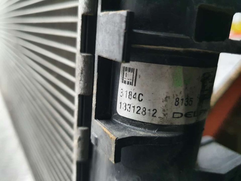 Recambio de radiador agua para opel zafira tourer expression referencia OEM IAM 13312812 DELPHI 