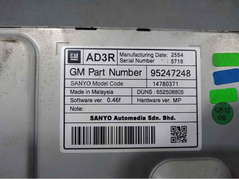 Recambio de sistema navegacion gps para opel zafira tourer expression referencia OEM IAM 95247248 14780371 