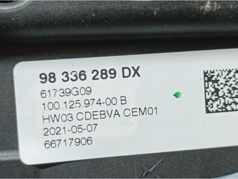 Recambio de palanca cambio para peugeot 3008 allure referencia OEM IAM 98336289DX 66717906 AUTOMATICO