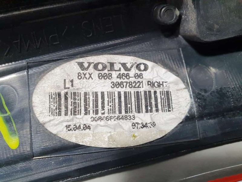 Recambio de piloto trasero derecho para volvo xc90 d5 summum (7 asientos) referencia OEM IAM 8XX00846606 30678221 PARTE SUPERIOR