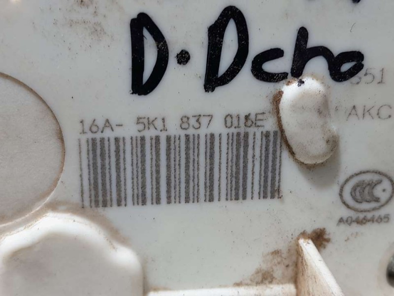 Recambio de cerradura puerta delantera derecha para volkswagen polo (6r1) advance referencia OEM IAM 5K1837016E  