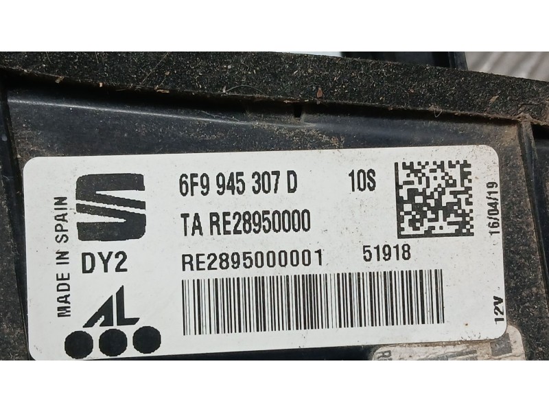 Recambio de piloto trasero izquierdo interior para seat arona (kj7, kjp) 1.0 tgi referencia OEM IAM 6F9945307D ROZADO 