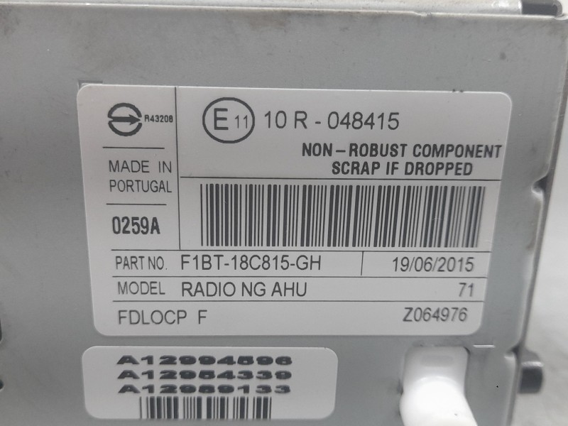 Recambio de sistema audio / radio cd para ford focus iii turnier 1.5 tdci referencia OEM IAM E1110R048415  