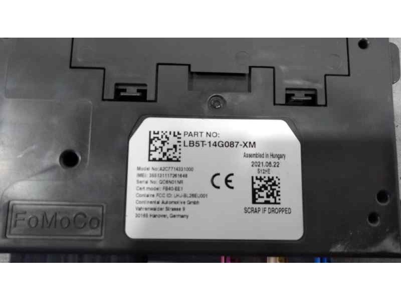 Recambio de modulo bluetooth para ford puma titanium referencia OEM IAM LB5T14G087XM A2C7714331000 CONTINENTAL