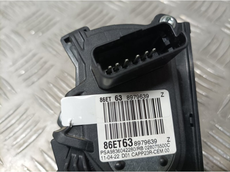 Recambio de potenciometro pedal para peugeot partner kasten furgon referencia OEM IAM 9836042280  